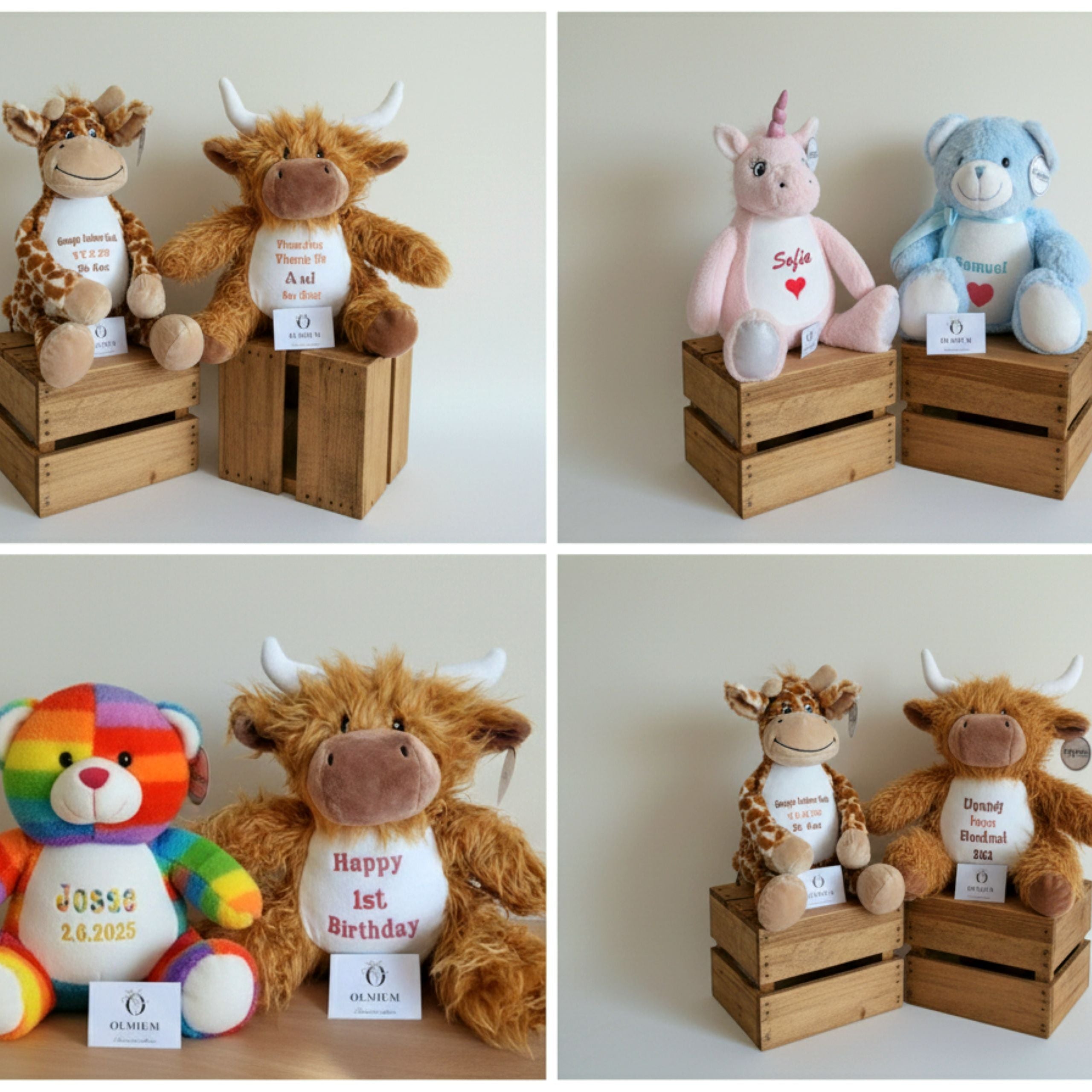 Personalised plush – front view 🧸✨, perfect soft cuddly gift