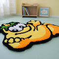 The Chilled Squash hand-tufted rug on floor with relaxed pumpkin design