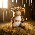 Dottie the personalised plush giraffe – front view