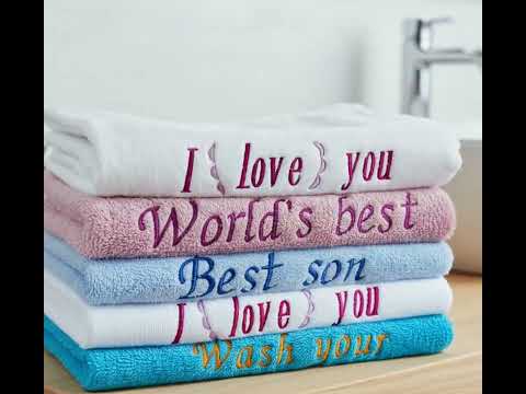 Personalised Embroidered Towel