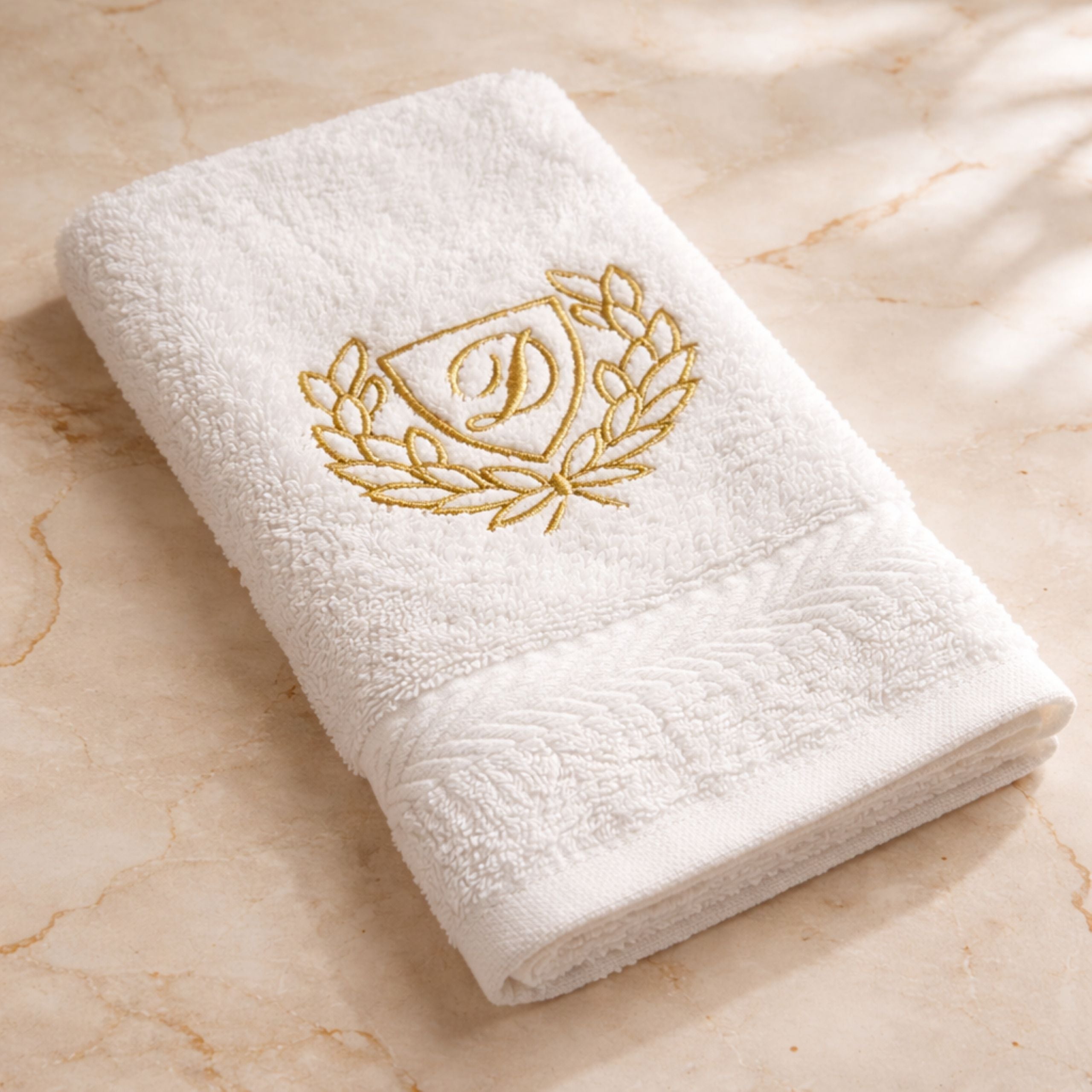 personalised face cloth with embroidered initial