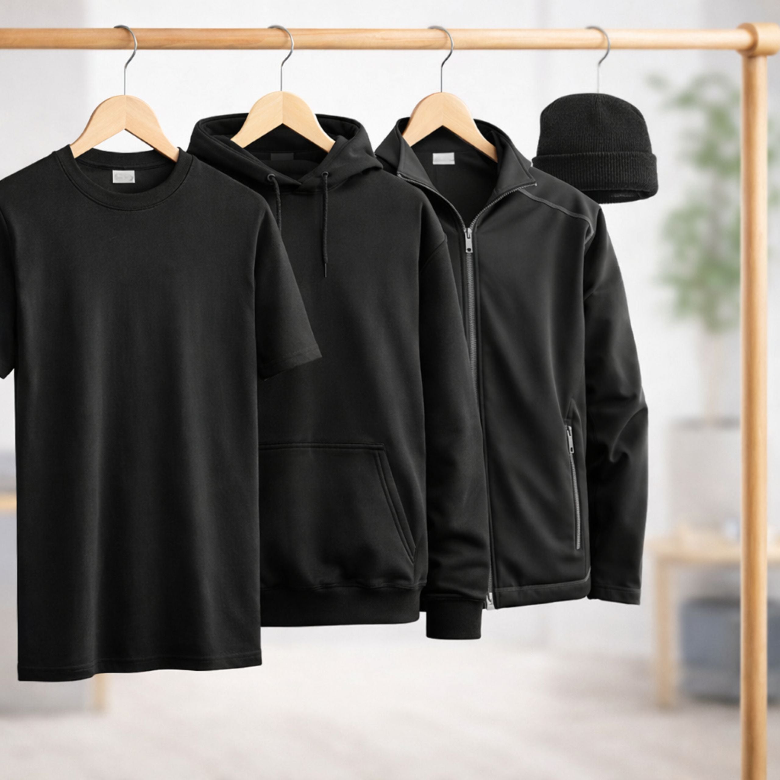 Workwear clothing bundle contents including t-shirts hoodies softshell jackets and beanie