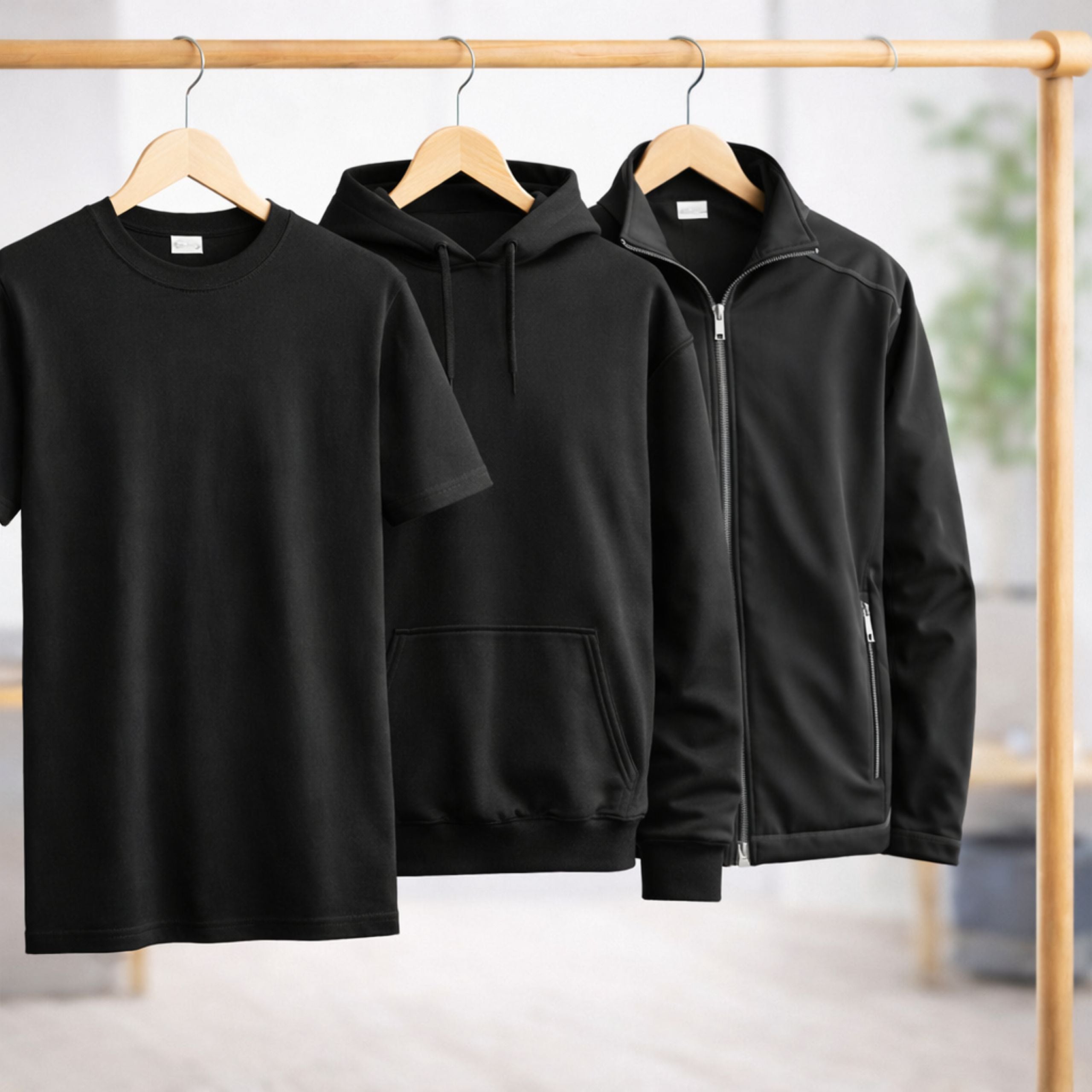 Workwear clothing pack contents including t-shirts hoodies and softshell jacket